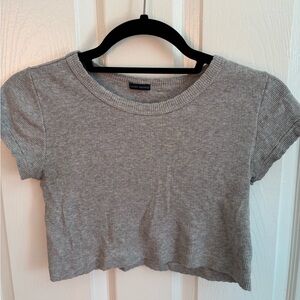 light grey top